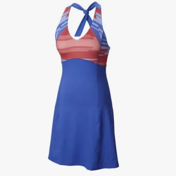 collar halter neck dress Boden Women's Eva Collar Halter Linen Dress in Red main image 1